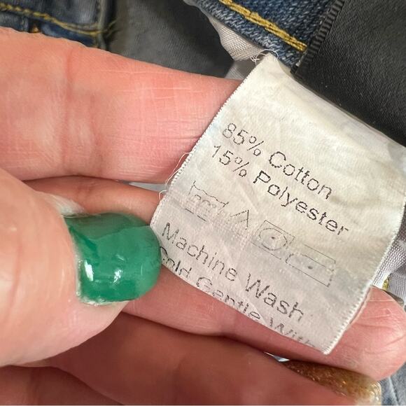 SHEIN Light Wash High Rise Wide Leg Graphic Jeans sz XS - Picture 7 of 16